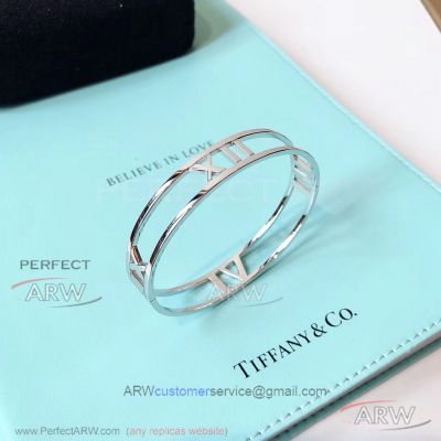 AAA Clone Tiffany Atlac Skeleton Roman Bracelet - 925 Silver